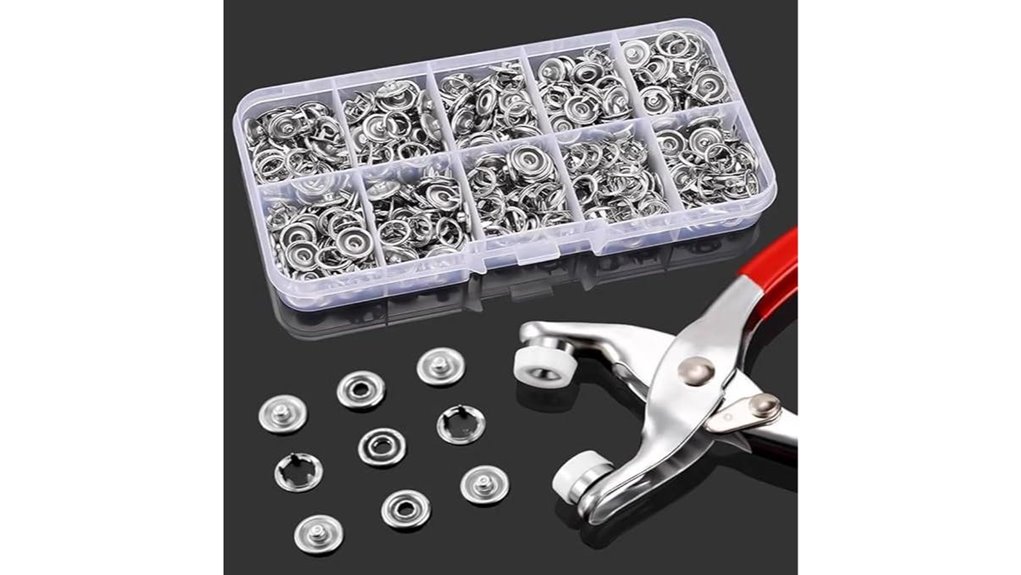 100 set snap fastener kit