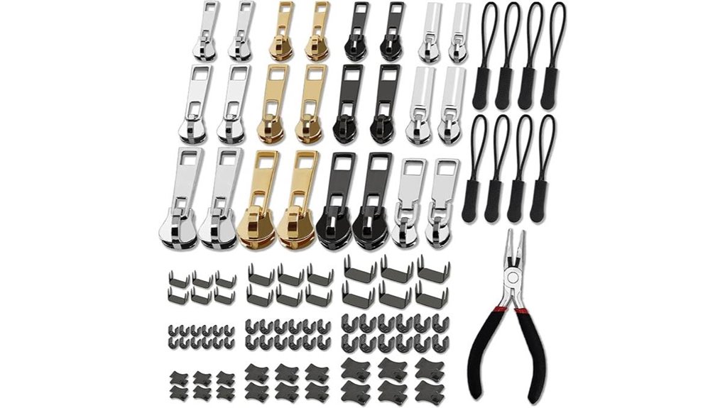 105 piece zipper repair kit