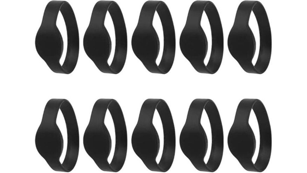 10 pack waterproof silicone wristbands