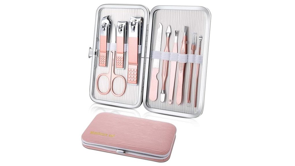 10 piece stainless pink nails