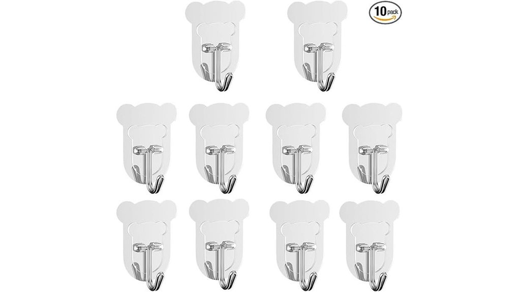 10lb transparent waterproof hooks