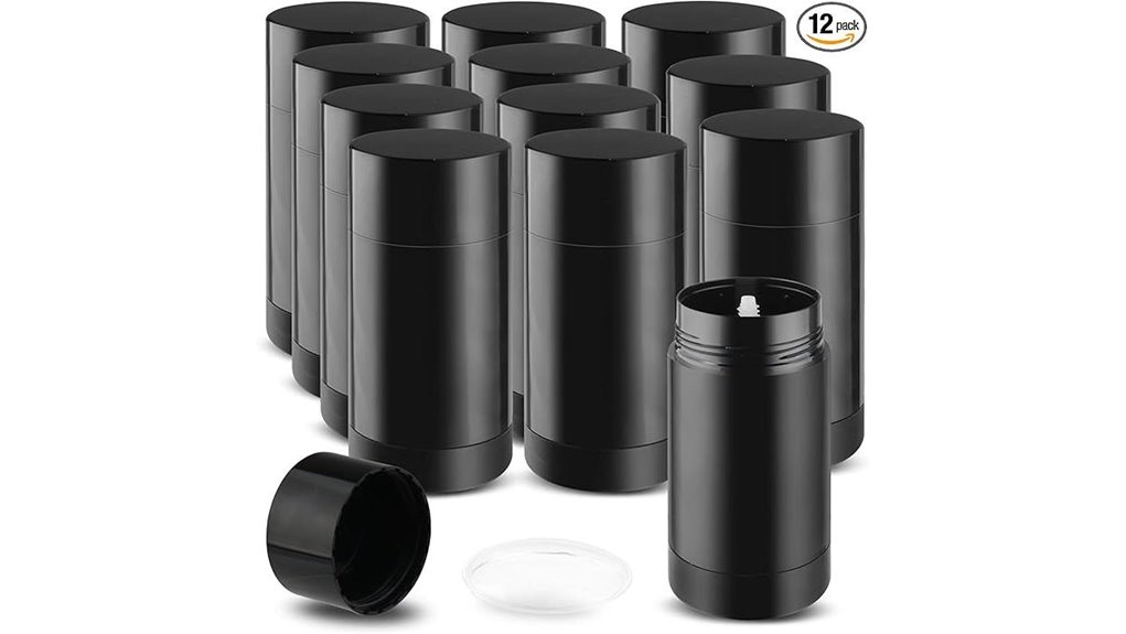 12 empty twist up tubes