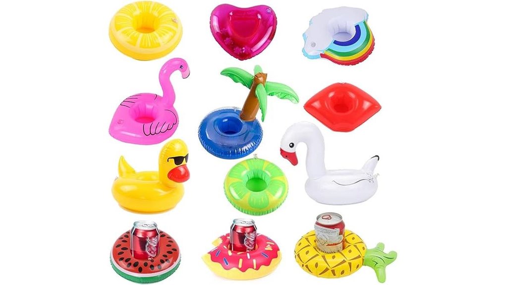 12 pack inflatable drink floats