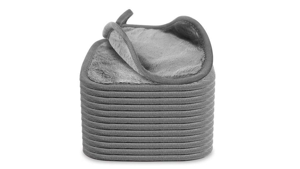 12 pack microfiber makeup cloths