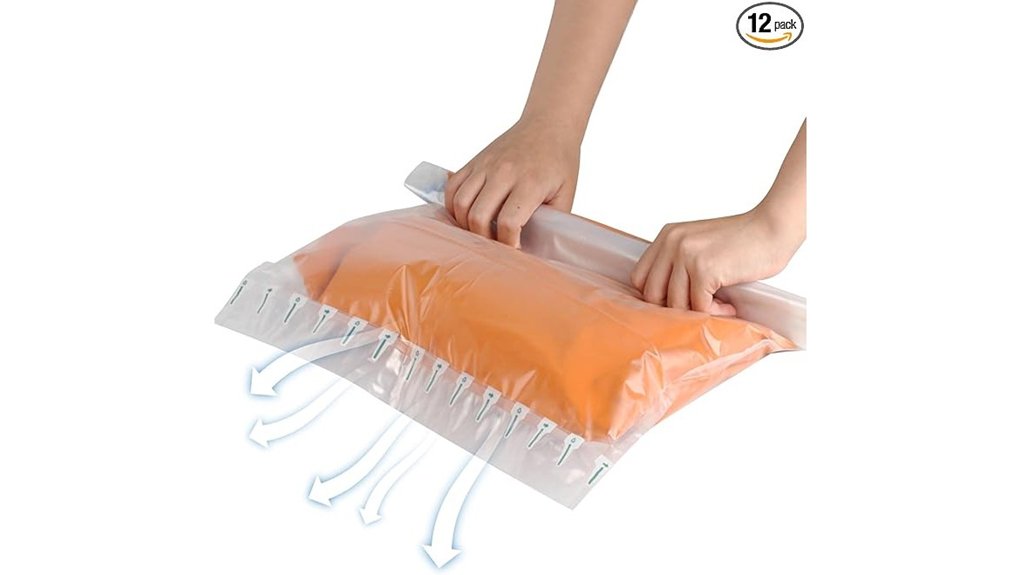 12 pack roll up compression bags