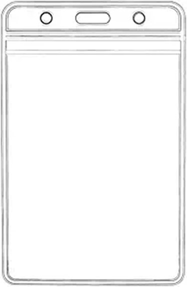 12 pack waterproof badge holders