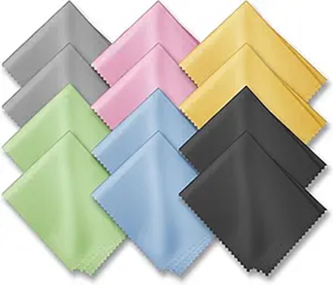 12 piece premium eyeglass cloths