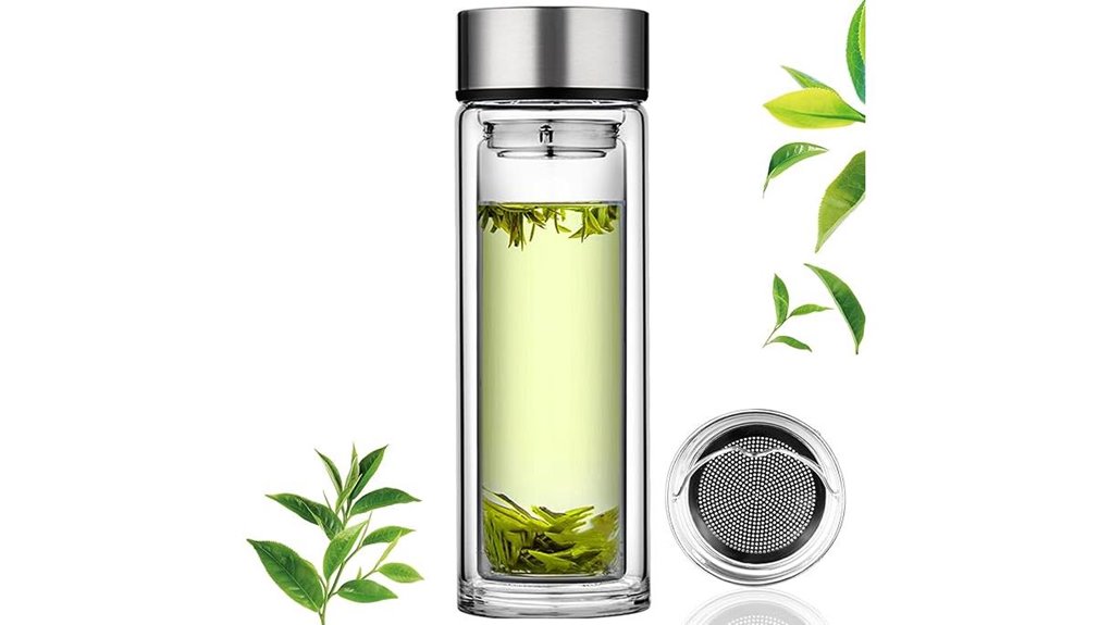 12oz glass tea infuser