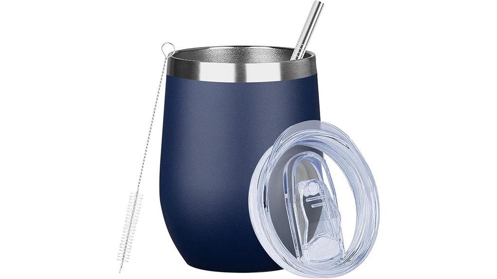 12oz insulated wine tumbler