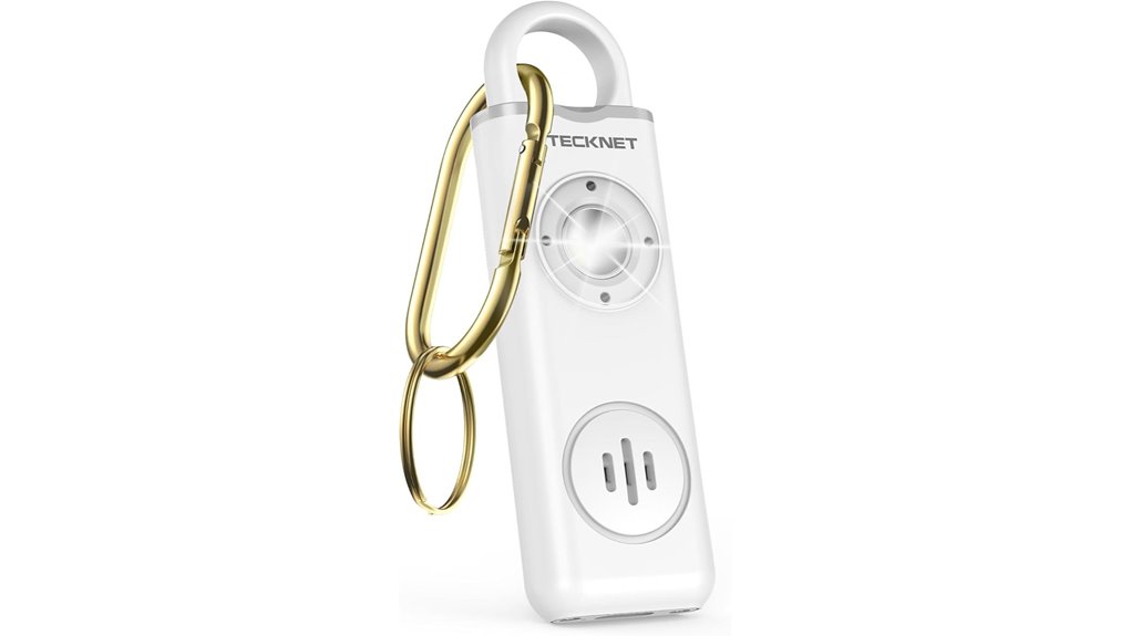 130db rechargeable keychain alarm