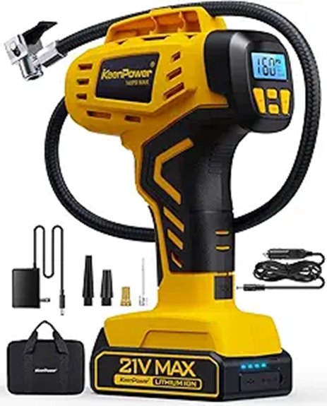 160psi 21v keenpower inflator