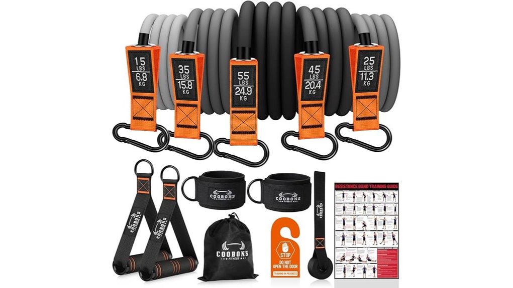 175lb resistance bands handles