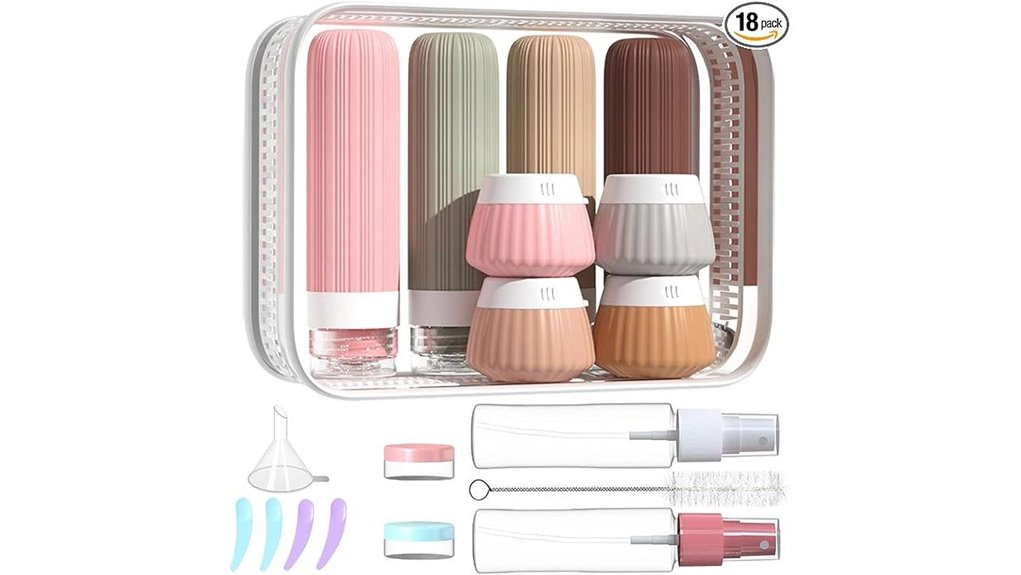 18 leak proof tsa approved silicone