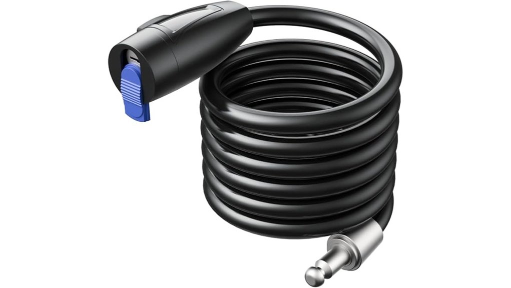 1 5m anti theft cable lock