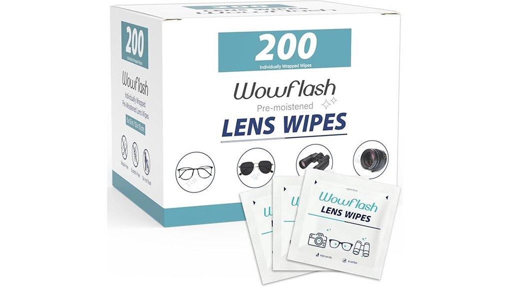 200 count lens wipes