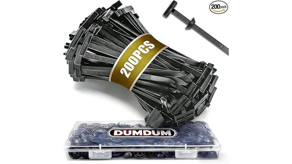 200 pack nylon cable buckles