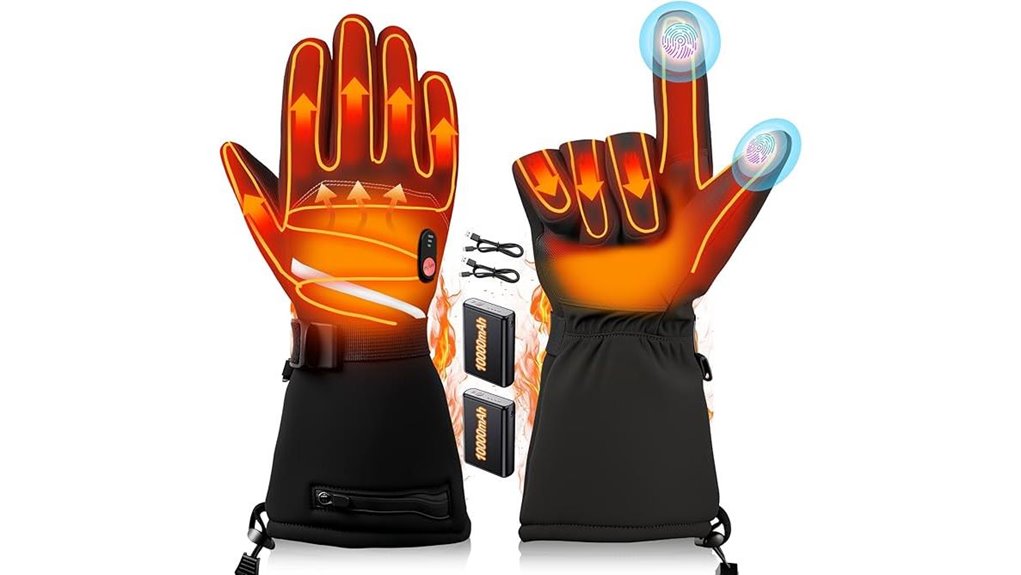 20 000mah heated unisex gloves