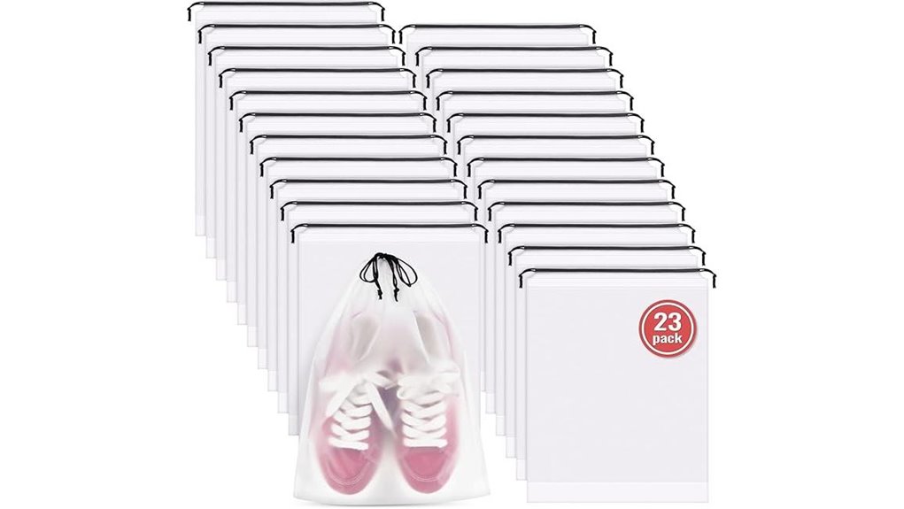 23 waterproof travel shoe bags