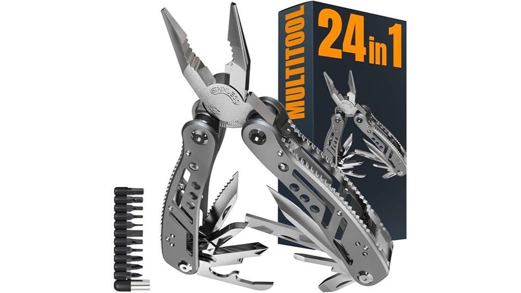 24 in 1 steel knife pliers