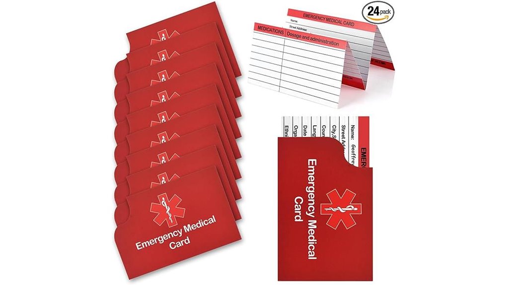 24 pack red id wallets