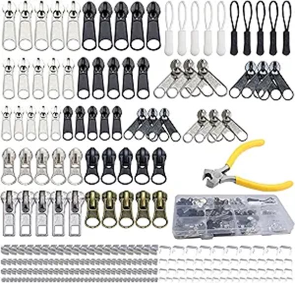 254 piece universal zipper kit