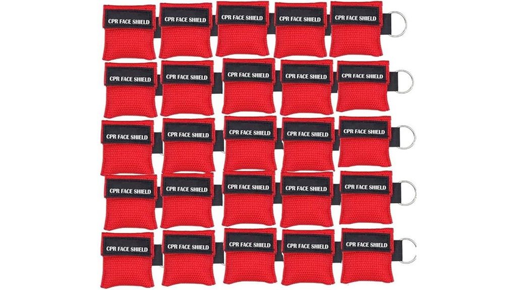 25 cpr shield keychains