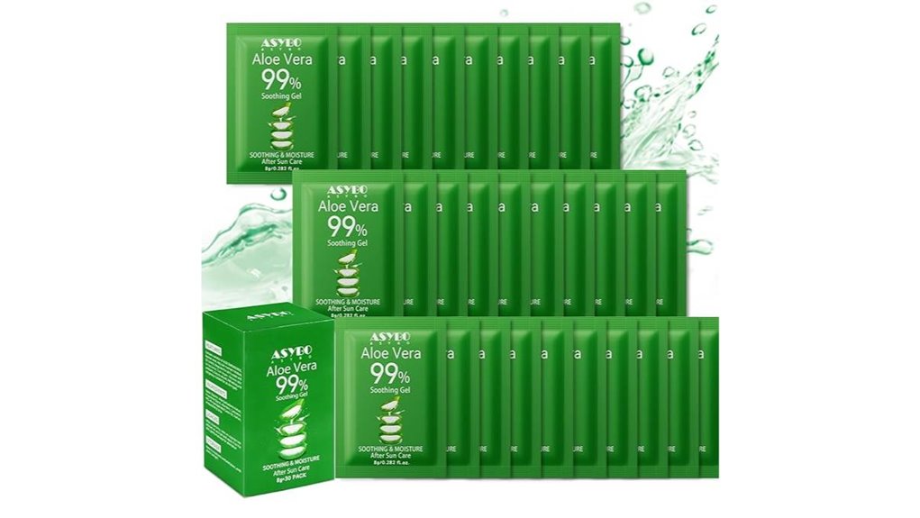 30 pack natural aloe gel