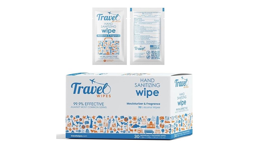 30ct citrus alcohol wipes