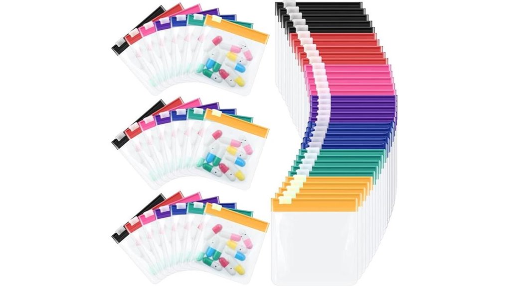 35 piece zippered pill pouch