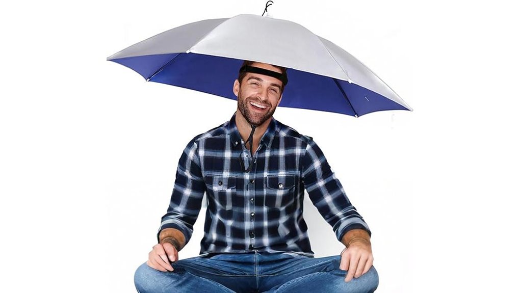37in waterproof hand free umbrella