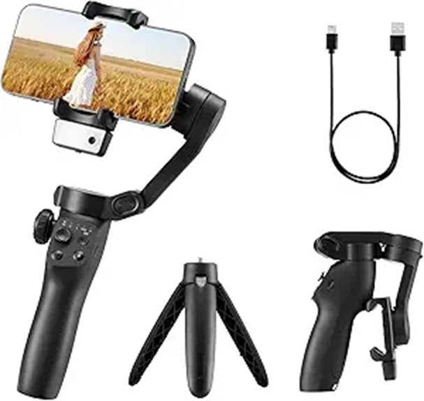 3 axis phone gimbal light