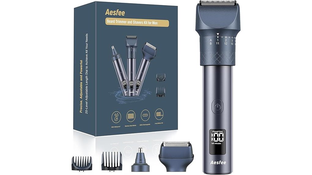 3 in 1 waterproof usb c trimmer