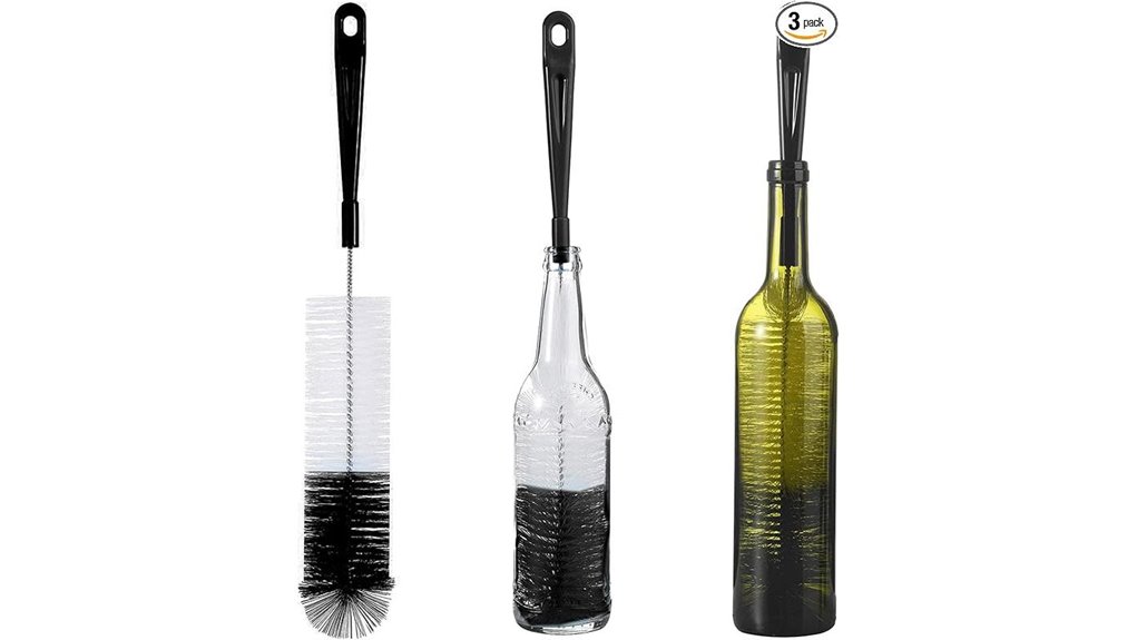 3 pack long bottle brush