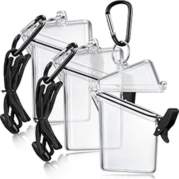 3 pack waterproof id lanyard