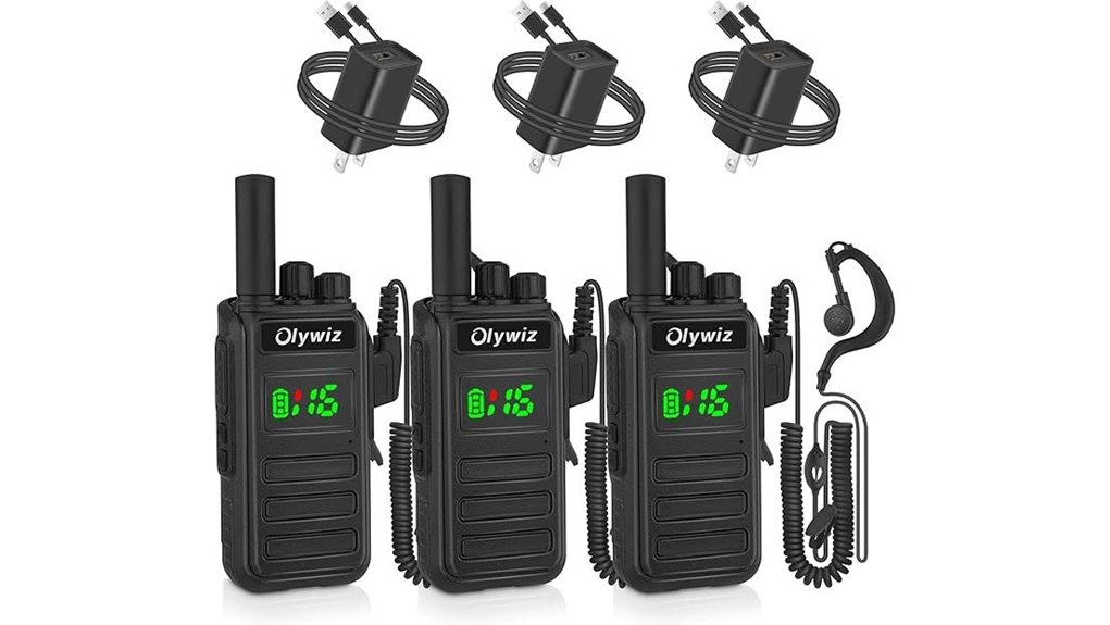 3 pack waterproof walkie talkies
