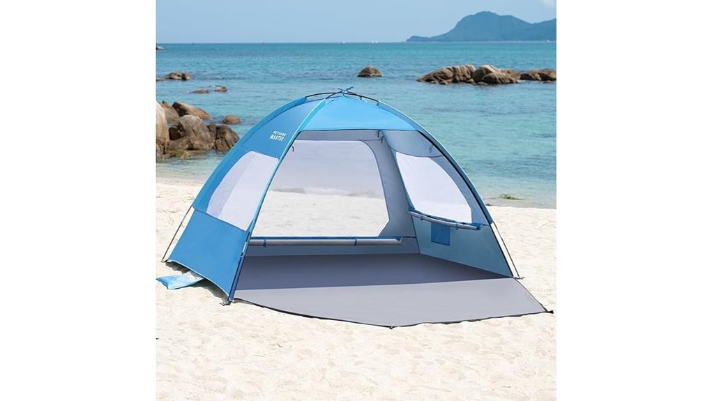 3 person uv resistant beach tent