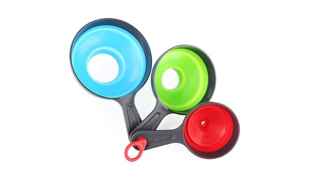 3 piece food grade wide mouth funnels