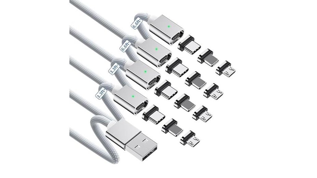 3a magnetic usb c micro usb