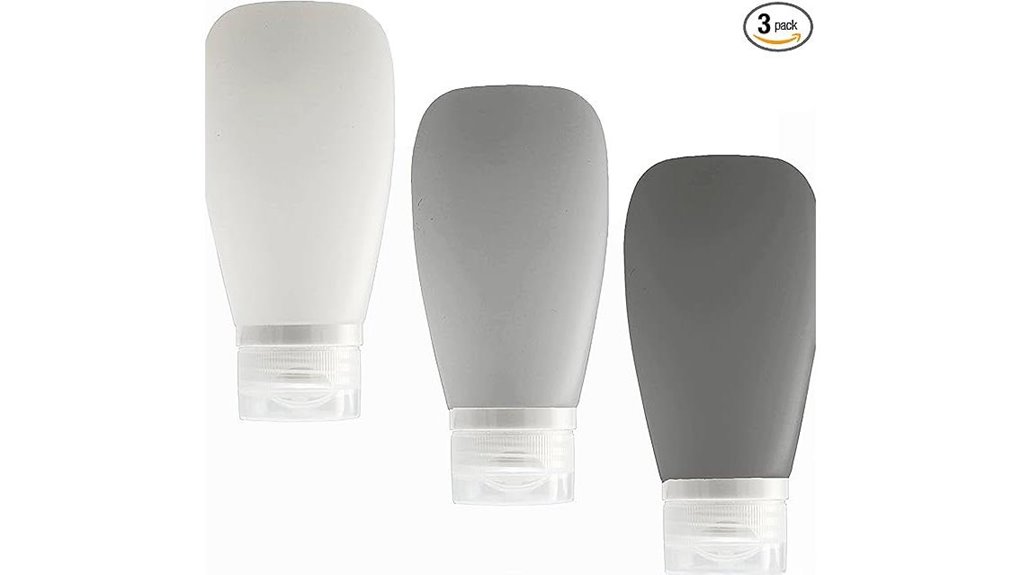 3oz leak proof silicone bottles