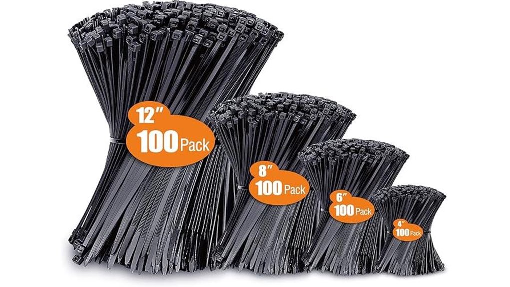 400 black zip ties