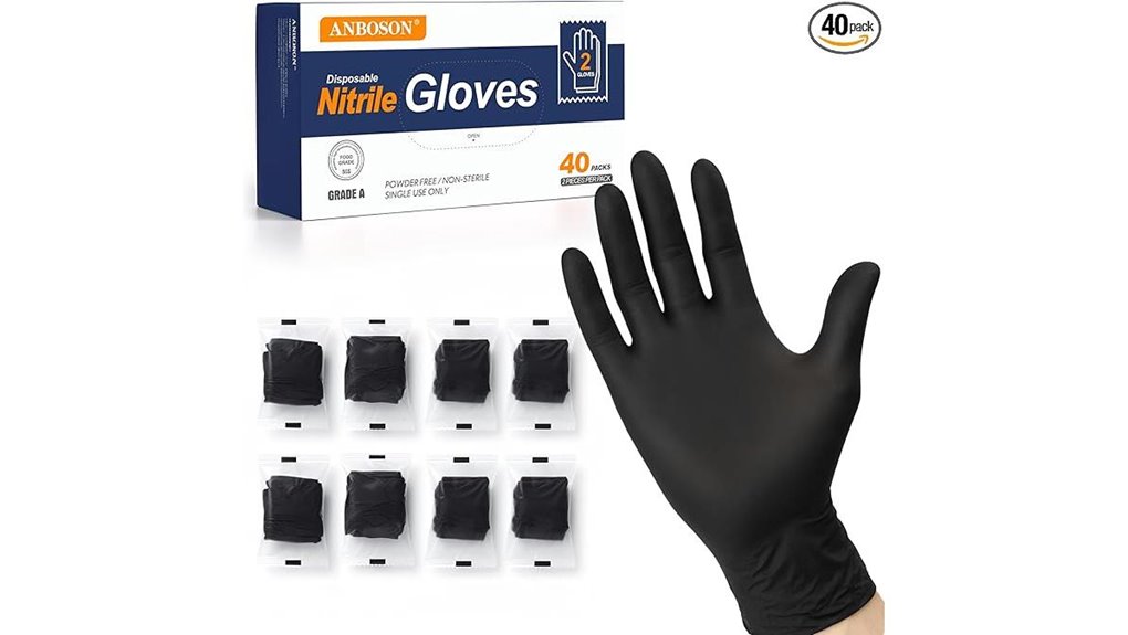 40 individually wrapped gloves