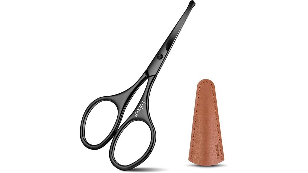 4 1 inch black stainless scissors