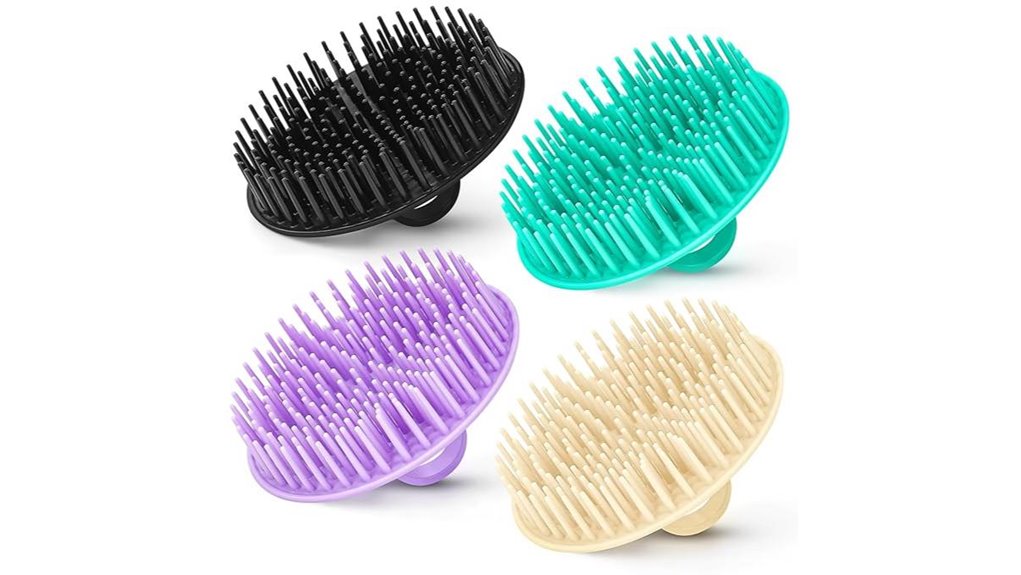 4 pack dandruff scalp brush
