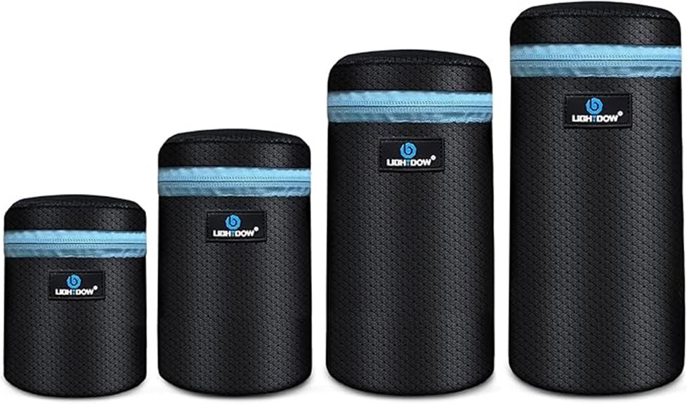 4 pack dslr neoprene pouches