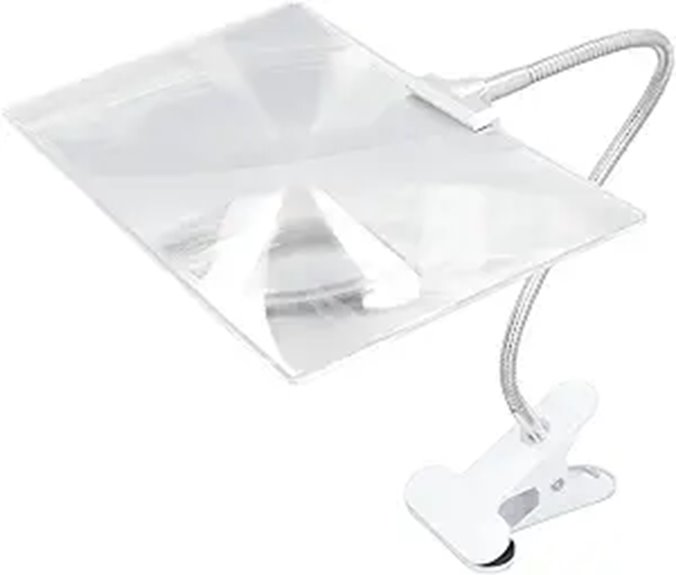 4x clip on flexible magnifier