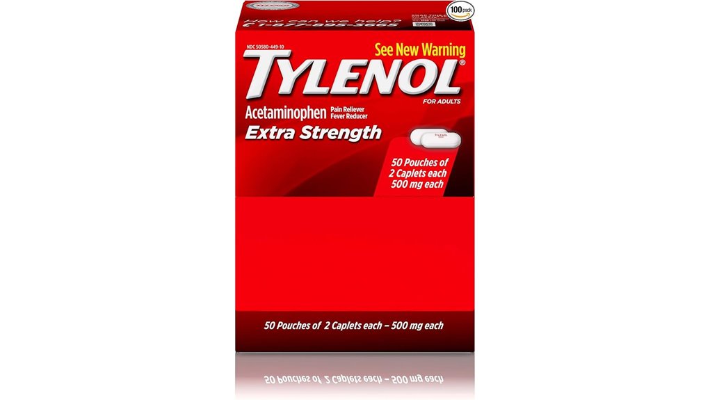 500mg tylenol pain relief