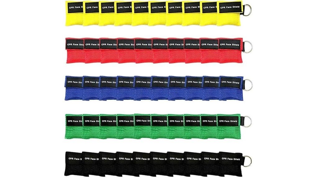 50 pack cpr keychain mask