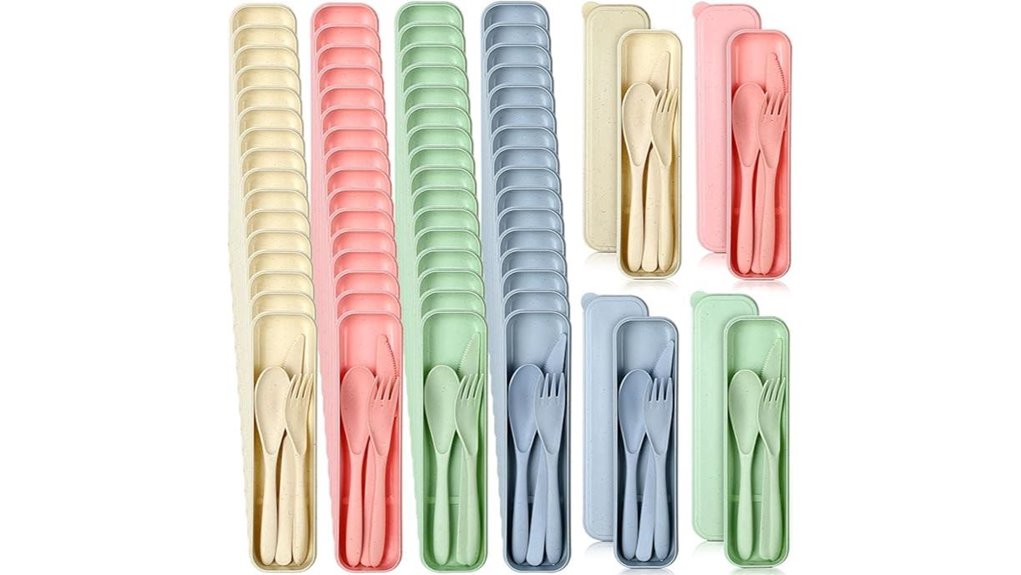 50 pack reusable cutlery case