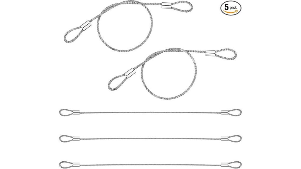 5 pack stainless safety loops