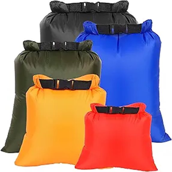 5 pack ultralight waterproof bags